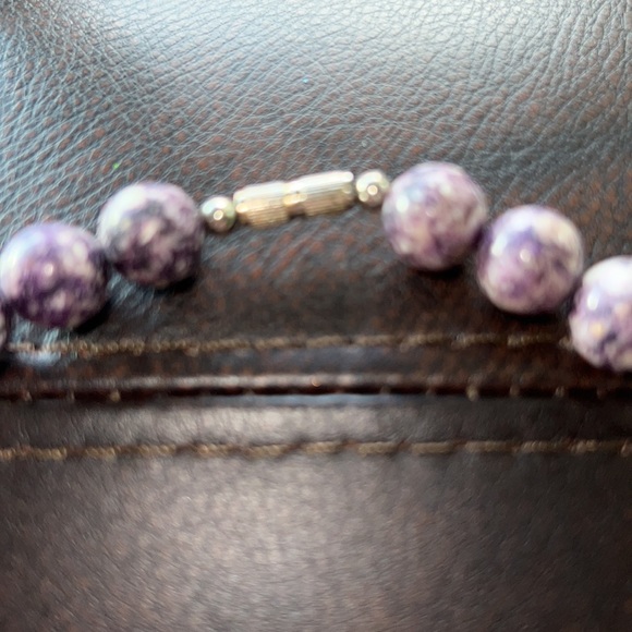 Wood & Manmade Materials Barrel Clasp Necklace - Picture 6 of 11